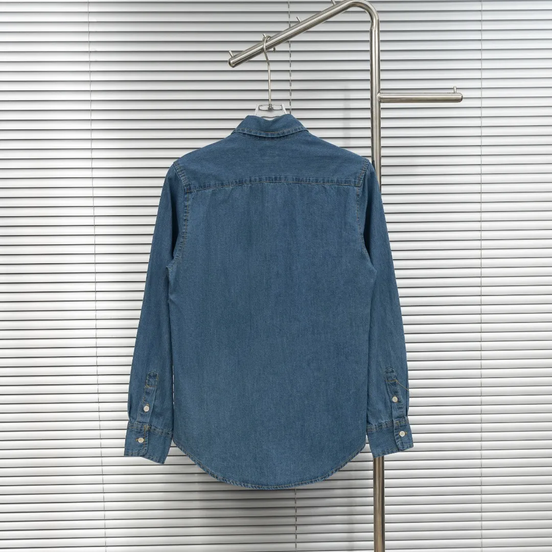 P250 top version (difference in currency) Style: Ralph Lauren POLO denim canvas embroidered long shirt POLO Color: Picture color Size: S-XL Fabric: Pure cotton Accessories: Full set of customized accessories No gender distinction Same style for men and women